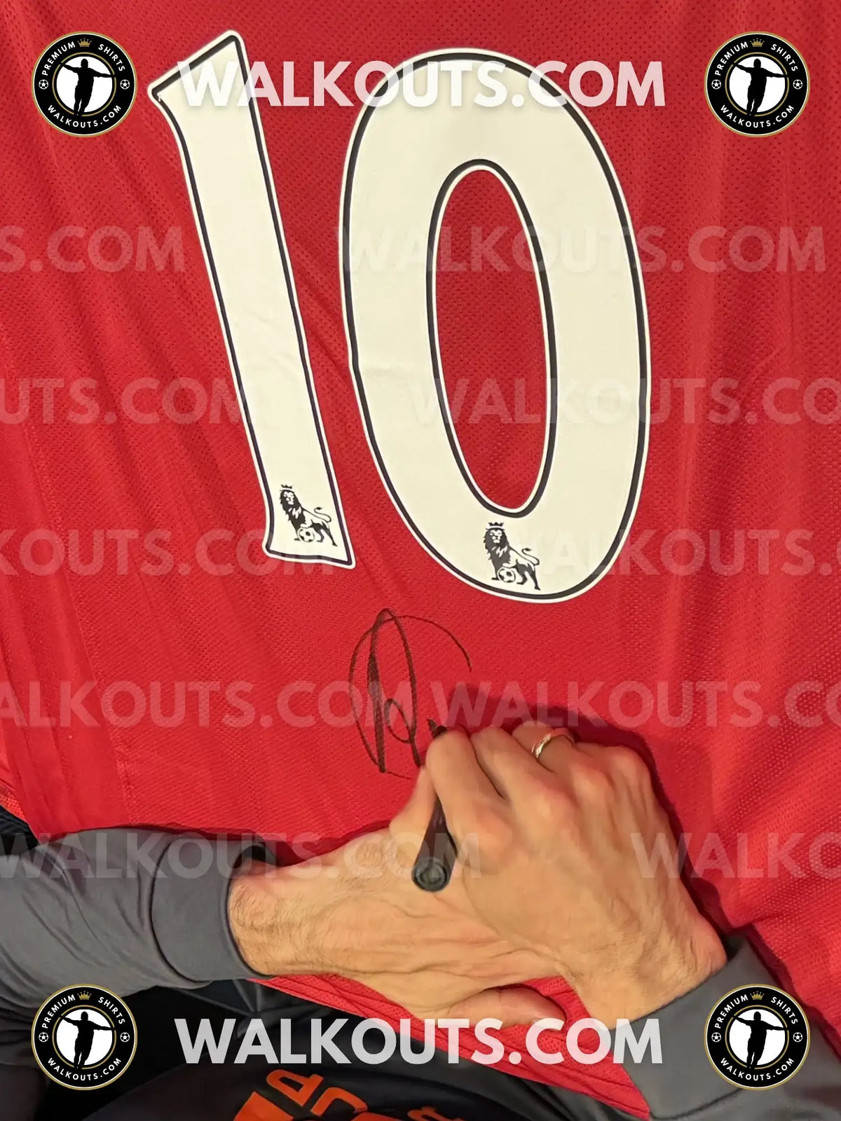 Signature close-up (signing proof) for Robin van Persie (Arsenal F.C.) — 2011-2012 • #24RVP20010510