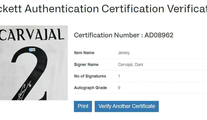 Why Beckett Authentication Matters for Signed Soccer Jerseys