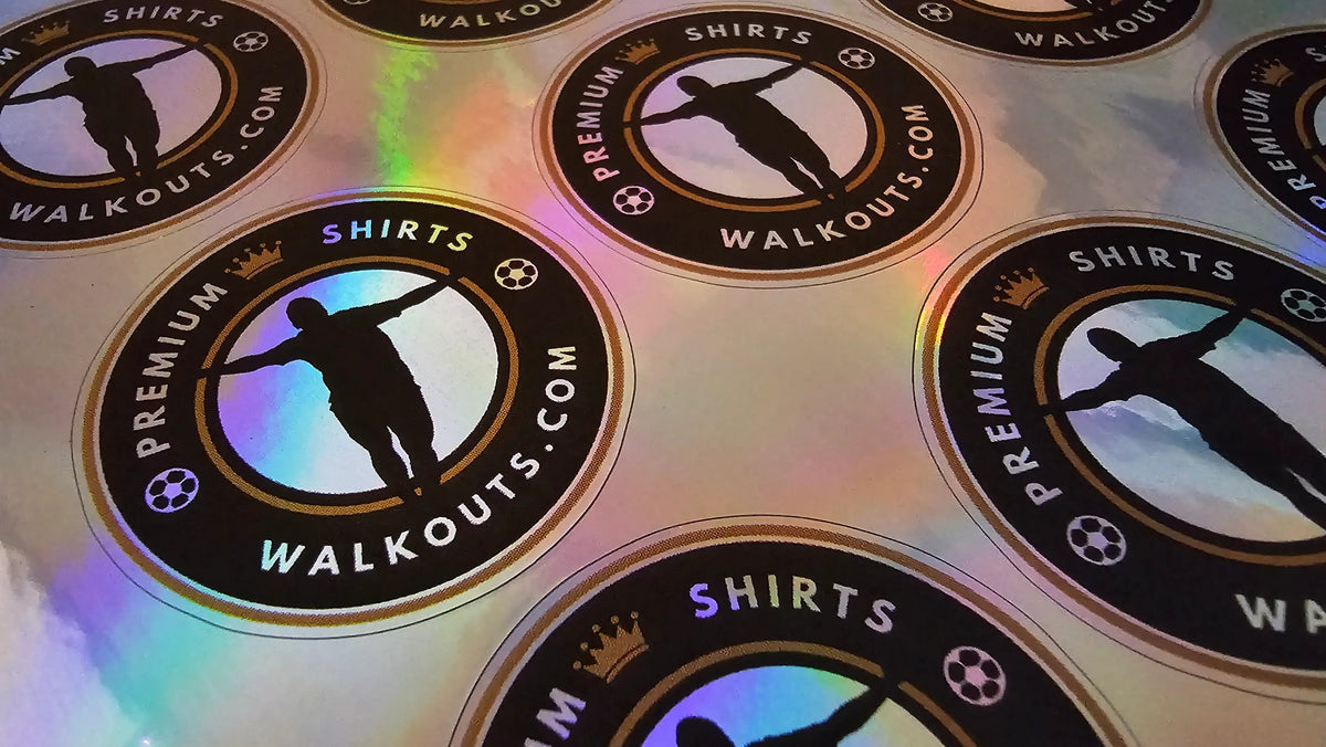 Walkouts holographic security stickers. Common questions from collectors about buying an authenticated signed football shirt.
