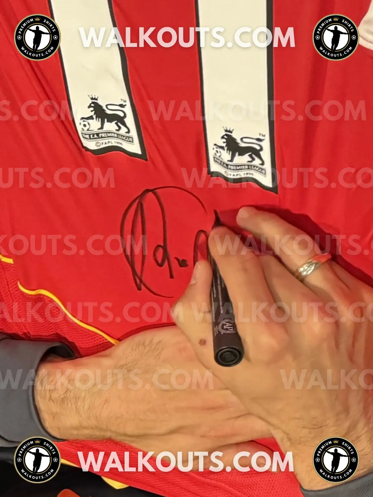 Signature close-up (signing proof) for Robin van Persie (Arsenal F.C.) — 2004-2005 • #24RVP20010311