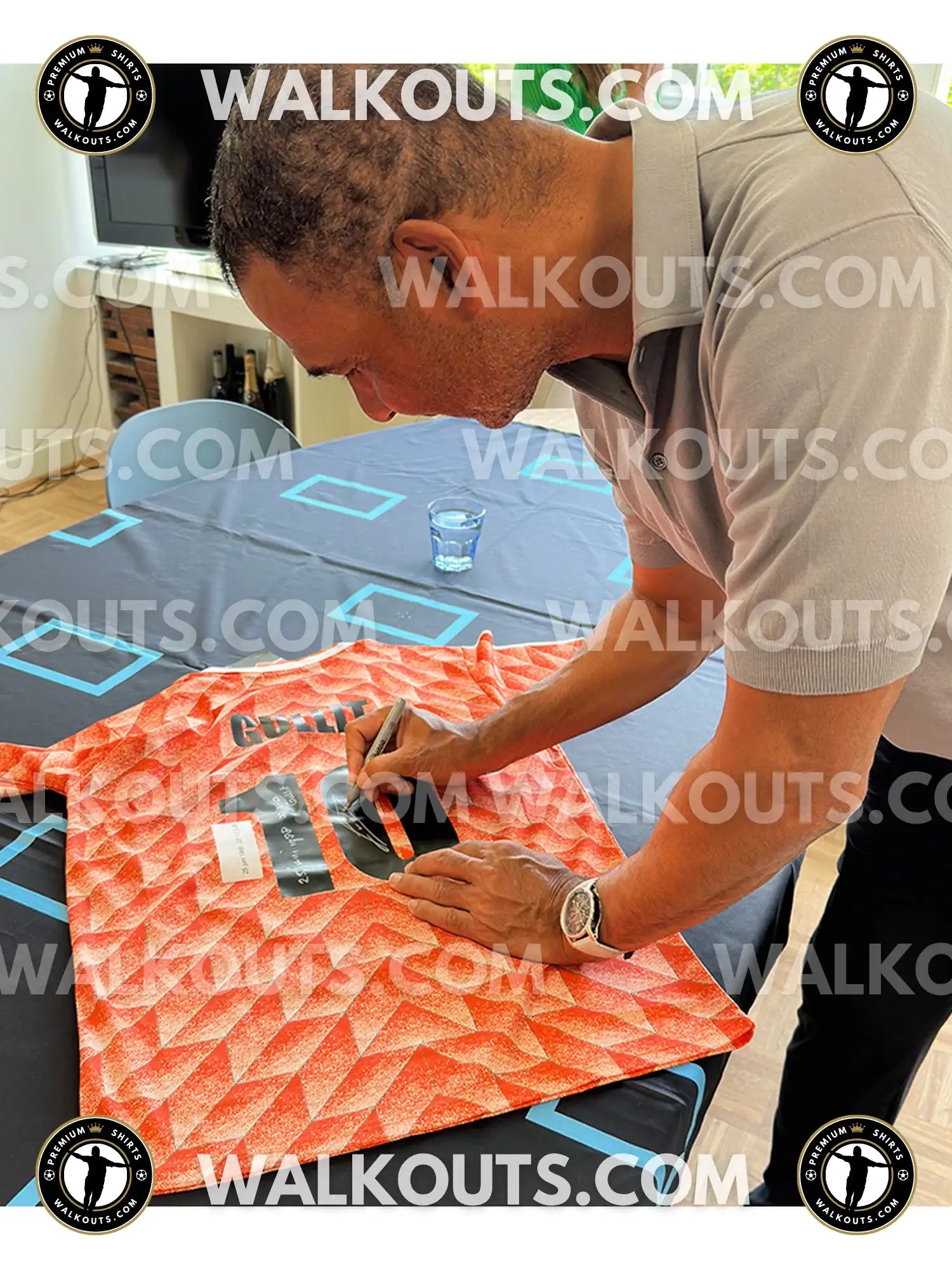 Signed Ruud Gullit Holland Euro 1988 Final | Tournament — Signing proof 24RGU20012110