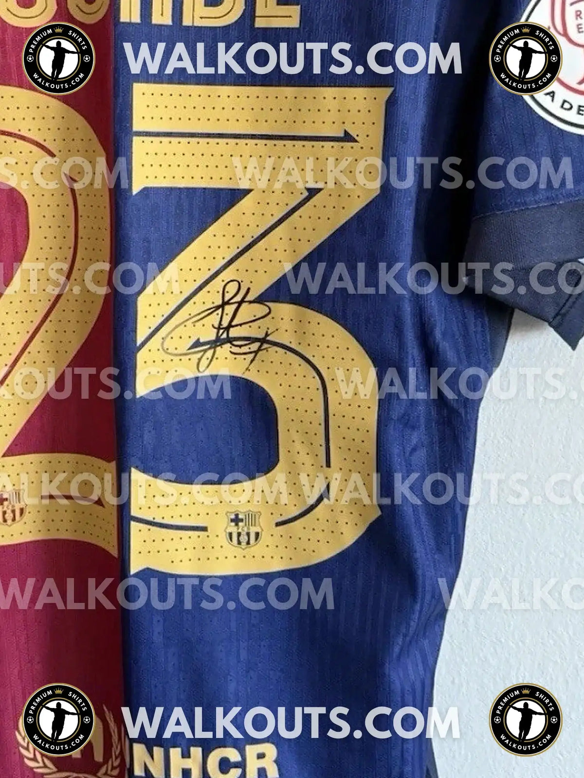 Signature close-up (signing proof) for Jules Koundé (FC Barcelona) - 2024-2025 • #25JKO20021823