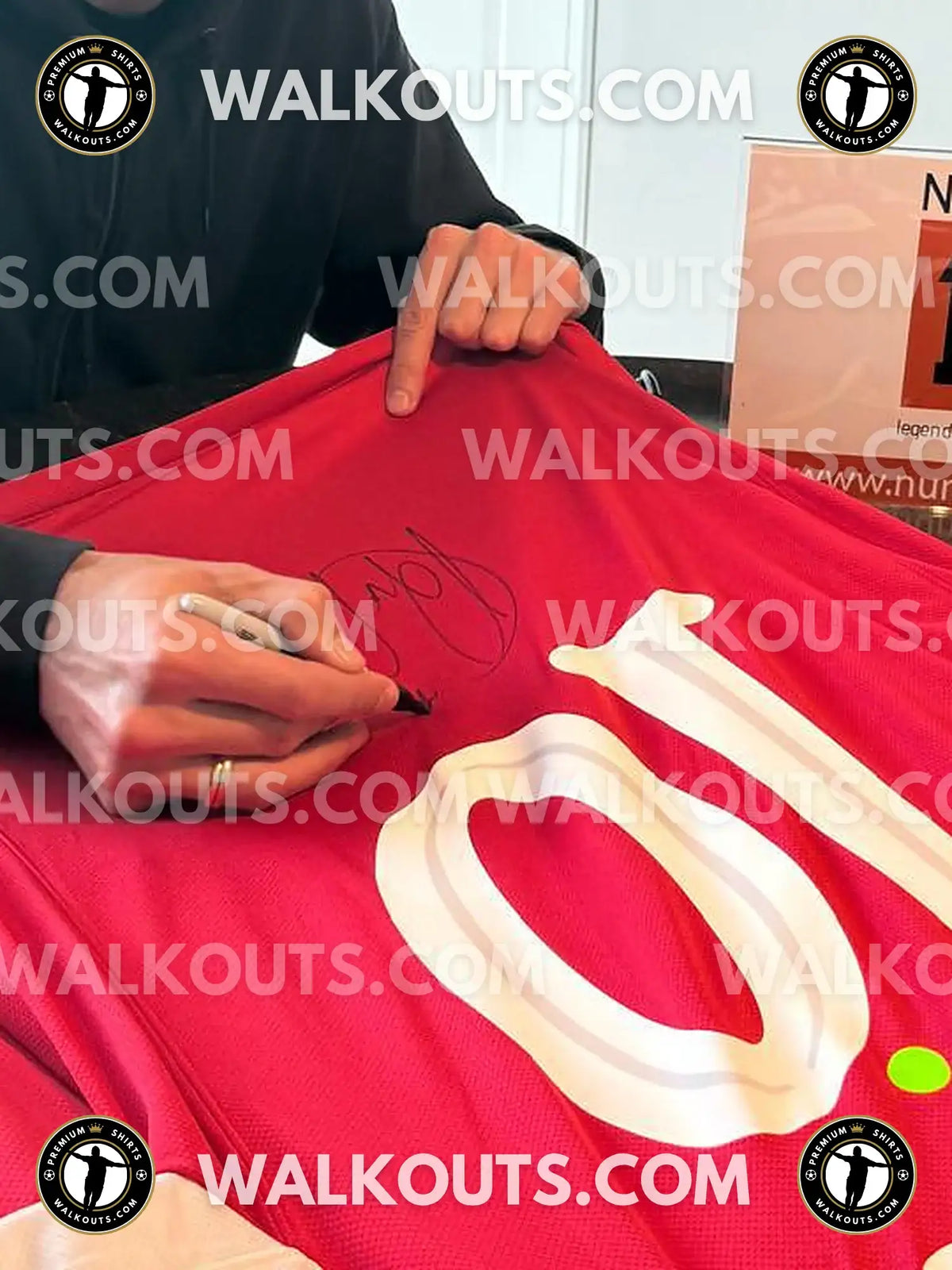 Signature close-up (signing proof) for Robin van Persie (Arsenal F.C.) - 2011-2012 • #26RVP20035810