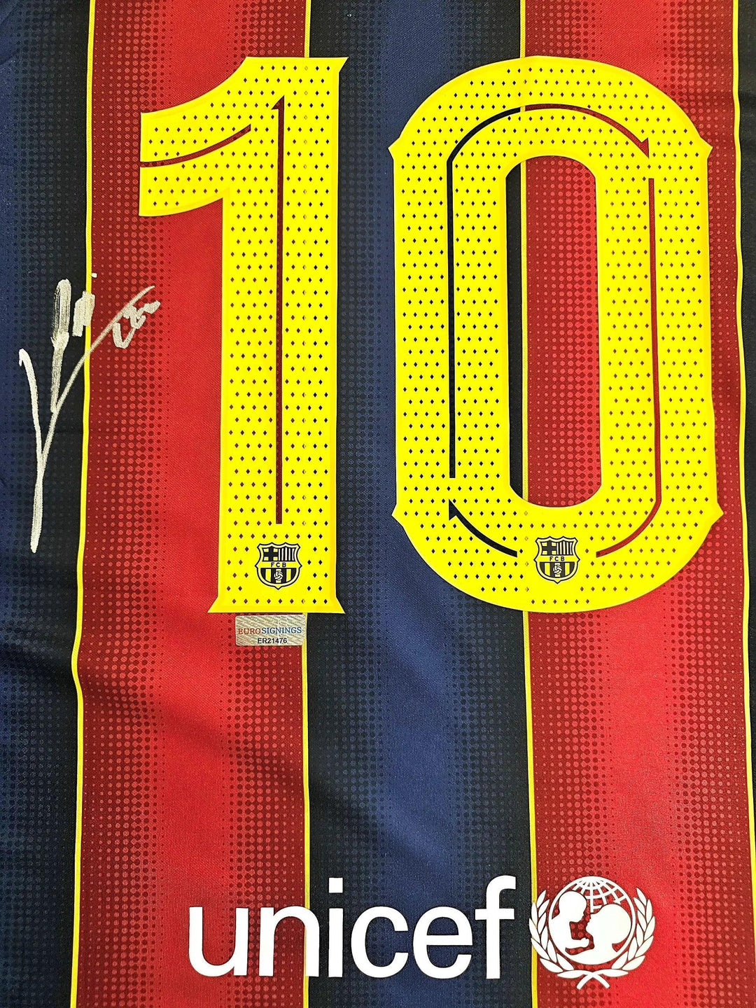 Lionel Messi 10 Barcelona 2020-2021 Home - Signed Soccer Shirt | Final Barça Season - Walkouts