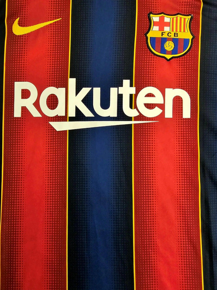 Lionel Messi 10 Barcelona 2020-2021 Home - Signed Soccer Shirt | Final Barça Season - Walkouts