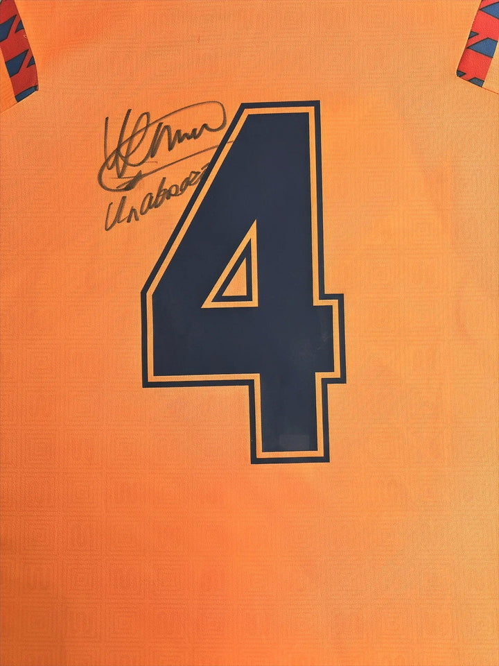 Ronald Koeman 4 Barcelona 1991-1992 Away - Signed Soccer Shirt | UEFA Europa Cup I - Walkouts