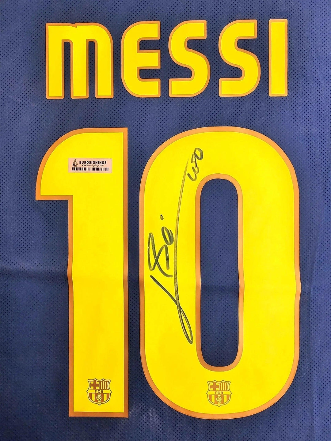 Lionel Messi 10 Barcelona 2008-2009 Home - Signed Soccer Shirt | UEFA Champions League Triumph - Walkouts