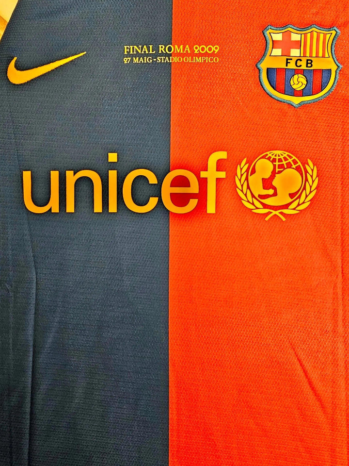 Lionel Messi 10 Barcelona 2008-2009 Home - Signed Soccer Shirt | UEFA Champions League Triumph - Walkouts