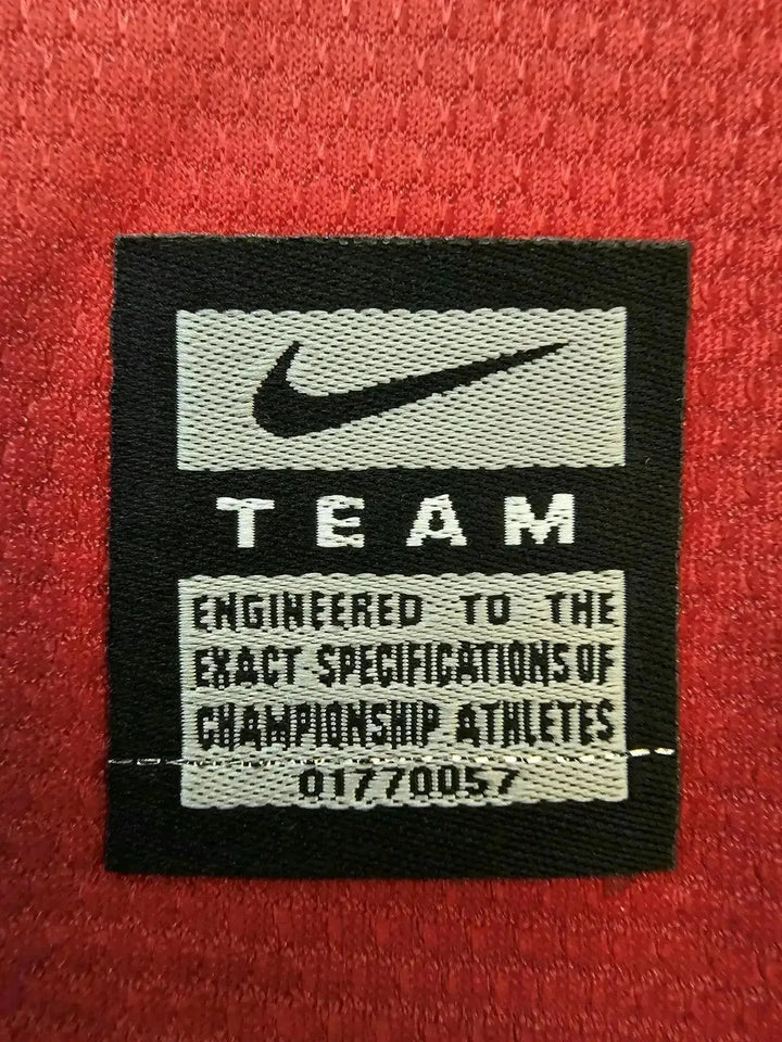 Nike tag detail showing &