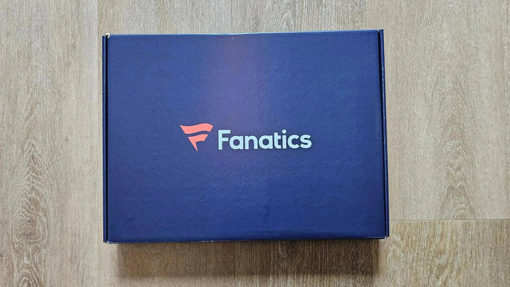 Top view of a fanatics box with &