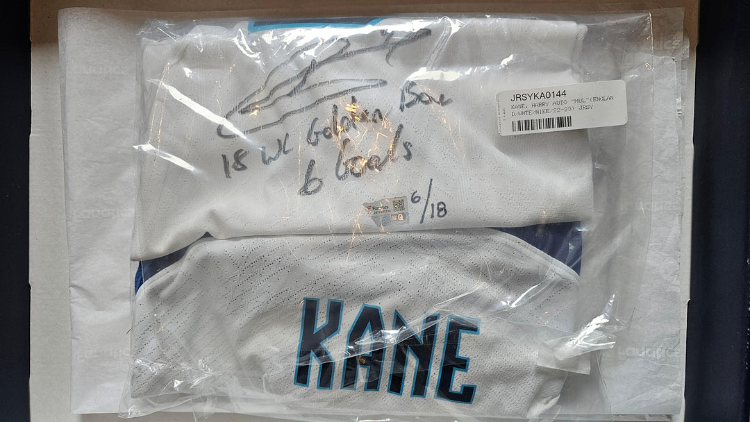 Harry Kane 9 England - Authentic Signed Jersey | WC 2018 Golden Boot Limited Edition 6/18 - Walkouts