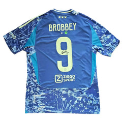 Brian Brobbey Signed Ajax Football Shirt 2024/25 | Official Away Kit - Walkouts