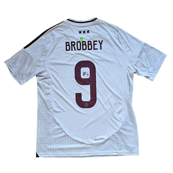 Brian Brobbey Signed Ajax Football Shirt 2024/25 | Official Third Kit - Walkouts