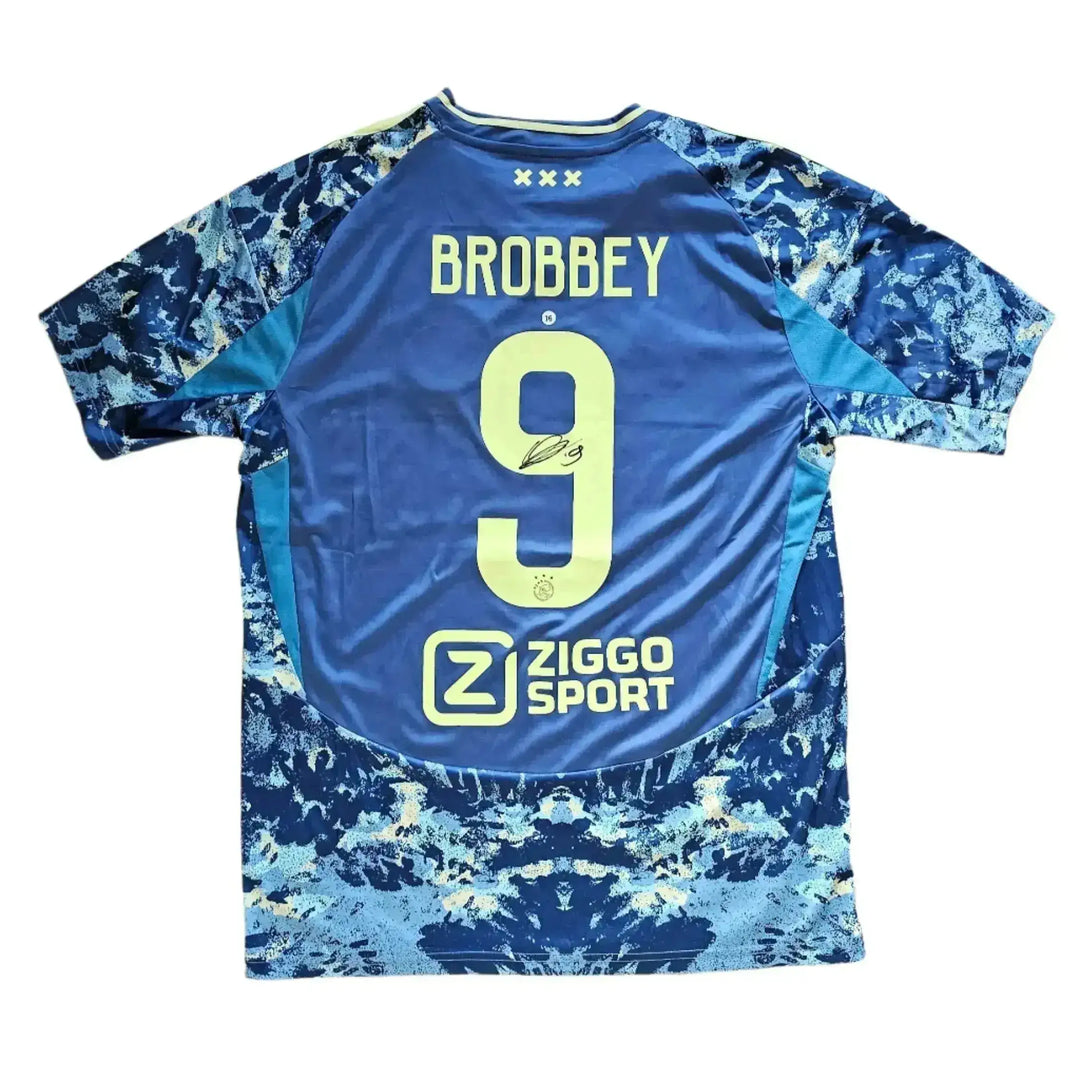 Brian Brobbey Signed Ajax Football Shirt 2024/25 | Exclusive Away Kit - Walkouts