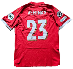 Joey Veerman 23 PSV - Signed Soccer Shirt | UEFA Champions League Dual Signed - Walkouts