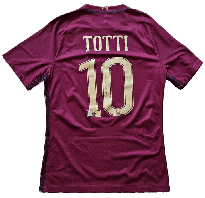 Francesco Totti 10 Roma - Signed Match Issued Shirt | Only 1 of 2 SPQR Match Shirts Made - Walkouts