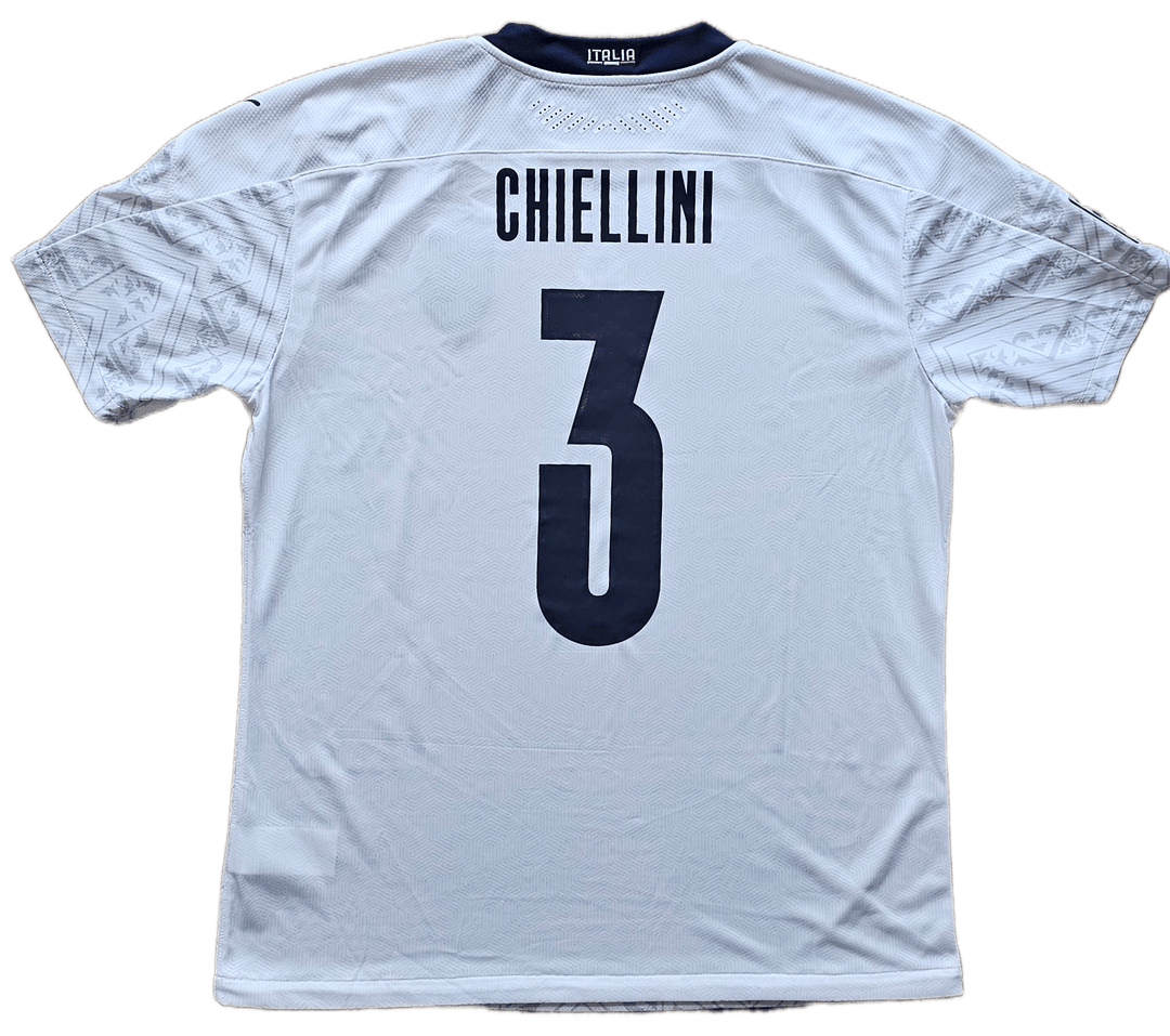 Giorgio Chiellini 3 Italy 2020 - Match Issued Shirt | Italy vs. Holland - Walkouts