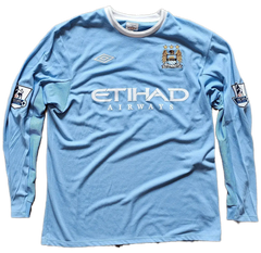 Emmanuel Adebayor 25 Manchester City 2009-2010 - Signed Soccer Shirt | Match Worn Premier League - Walkouts
