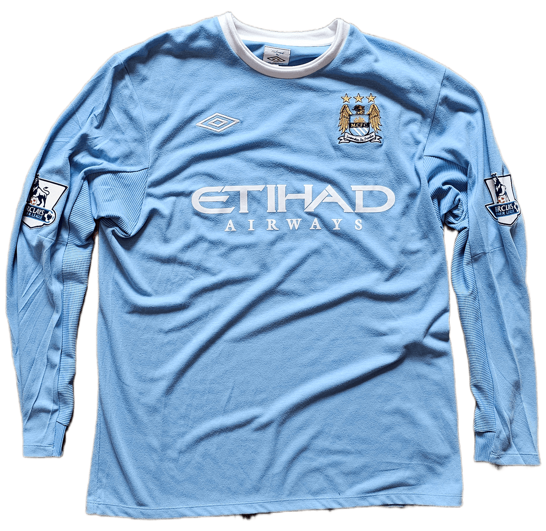 Emmanuel Adebayor 25 Manchester City 2009-2010 - Signed Soccer Shirt | Match Worn Premier League - Walkouts