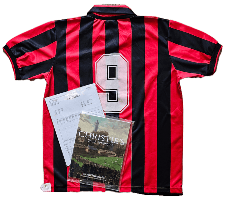 Marco van Basten 9 AC Milan 1990-1991 - Rare Match-Worn Shirt | Christie's COA - Walkouts