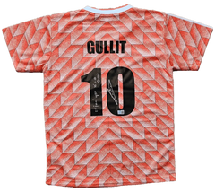 Back view showing Ruud Gullit, No. 10, with signature and text: '21 Juin 1998 2-0 Gullit'.