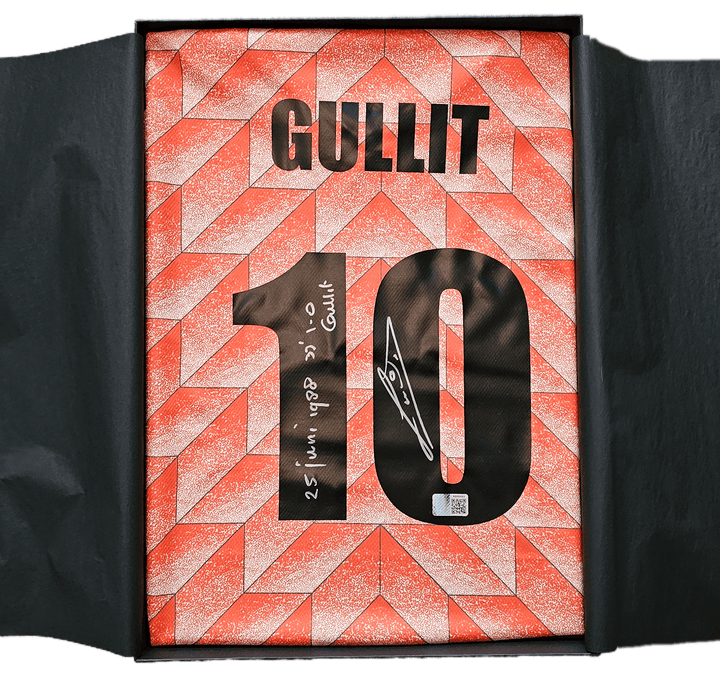 Ruud Gullit 10 Holland - Signed Soccer Shirt | Dedicated EC 1988 Goal - Walkouts