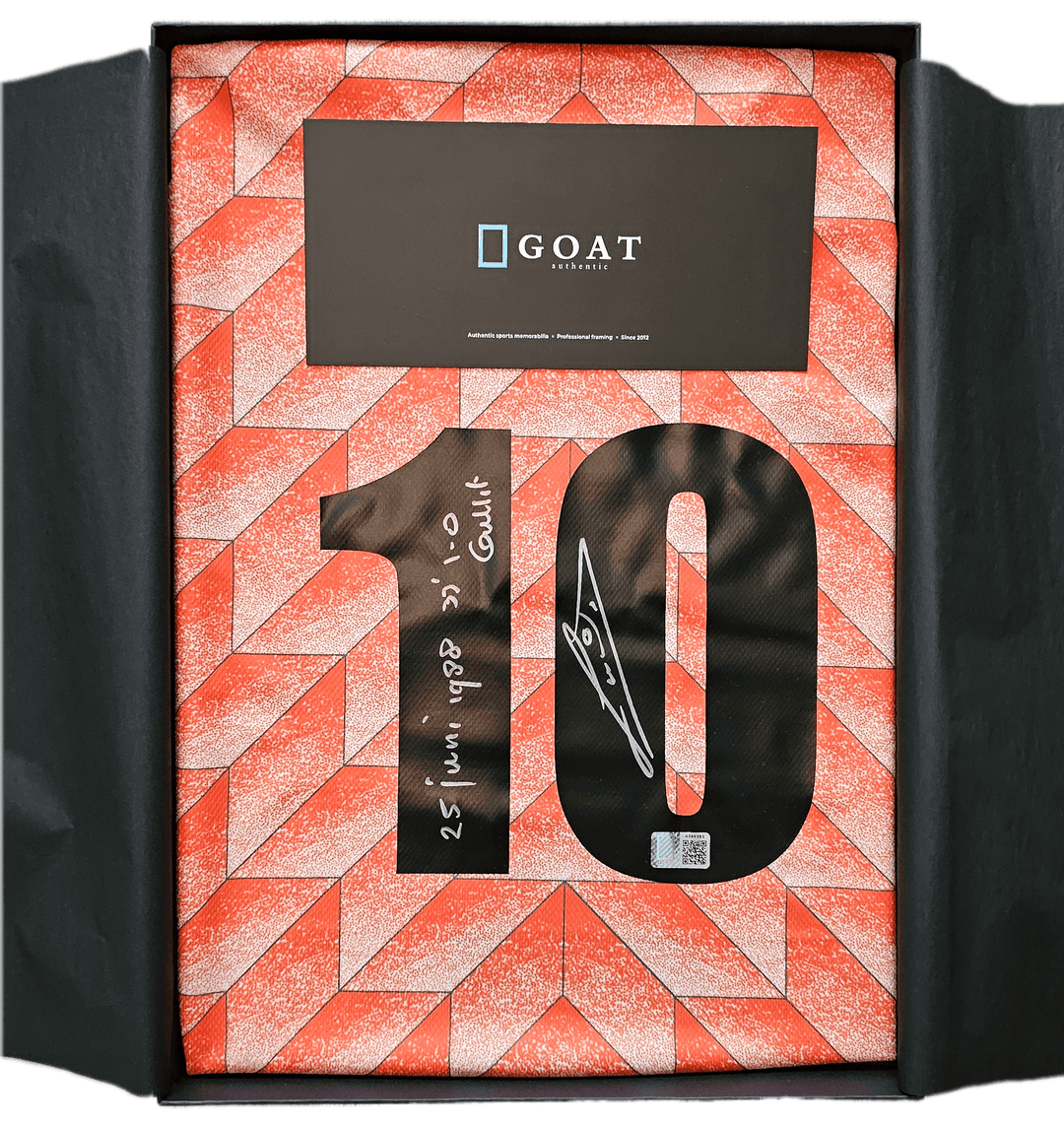 Ruud Gullit 10 Holland - Signed Soccer Shirt | Dedicated EC 1988 Goal - Walkouts