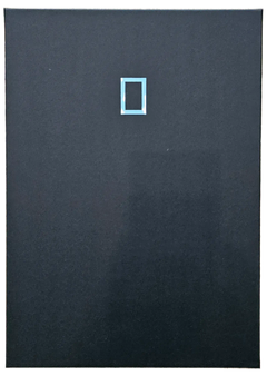 Back view showing signature detail in blue around square and the number 10.