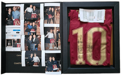 Francesco Totti 10 Roma - Player Issued Shirt | Extremely Rare Farewell Dinner Box - Walkouts