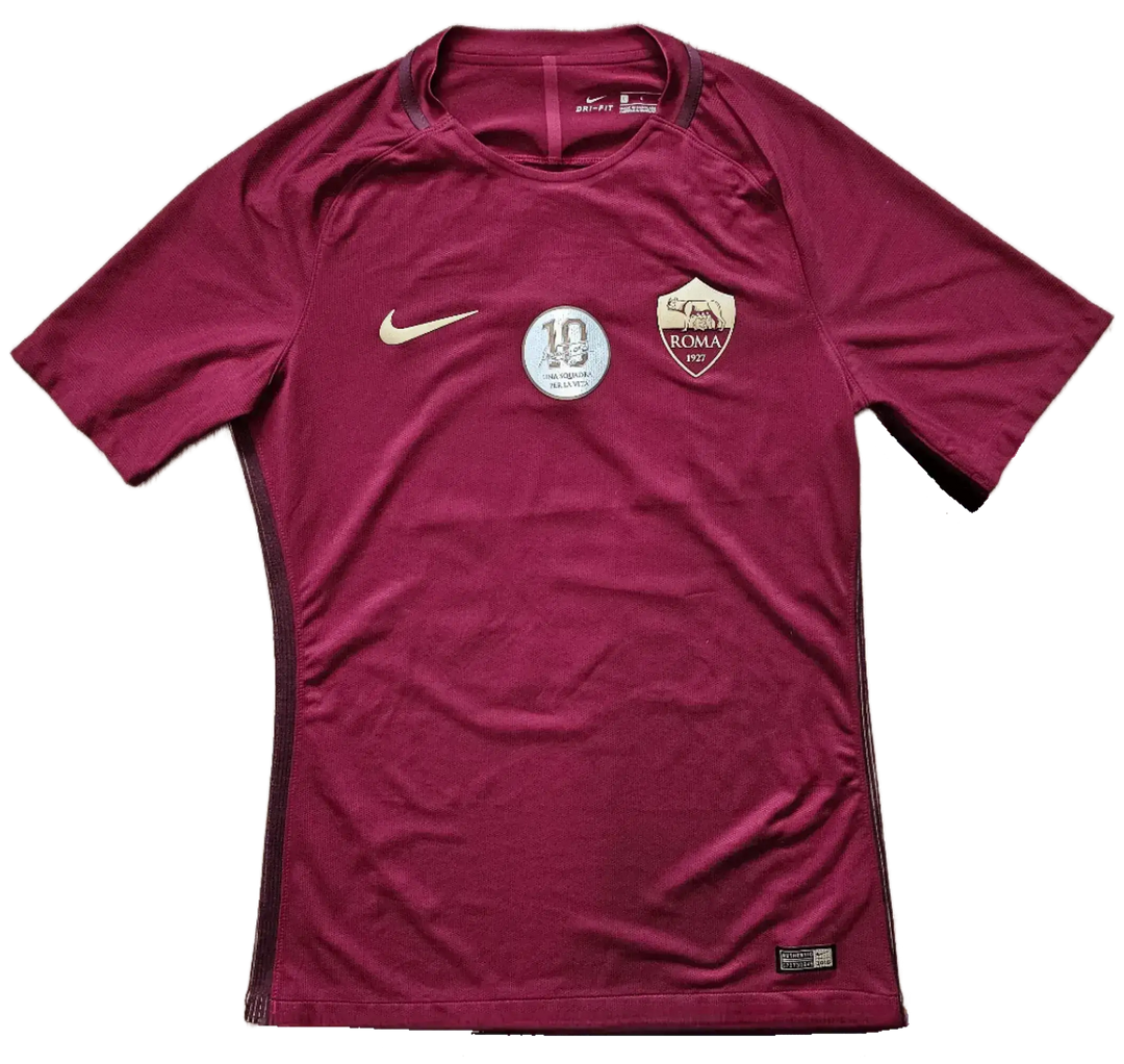 Francesco Totti 10 Roma - Player Issued Shirt | Extremely Rare Farewell Dinner Box - Walkouts