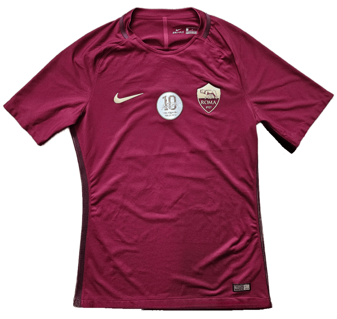 Francesco Totti 10 Roma - Player Issued Shirt | Extremely Rare Farewell Dinner Box - Walkouts