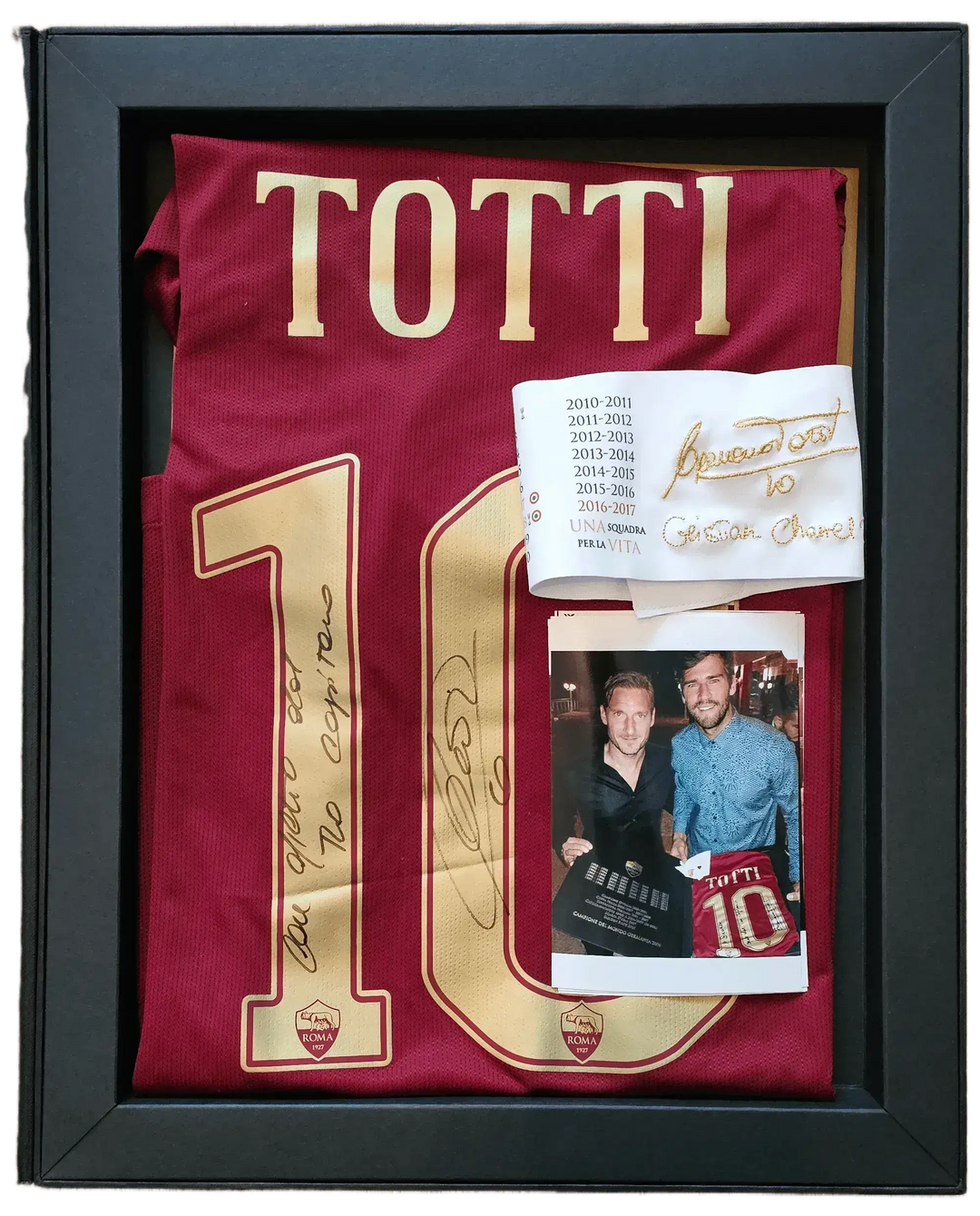 Francesco Totti 10 Roma - Player Issued Shirt | Extremely Rare Farewell Dinner Box - Walkouts