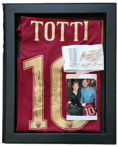 Francesco Totti 10 Roma - Player Issued Shirt | Extremely Rare Farewell Dinner Box - Walkouts