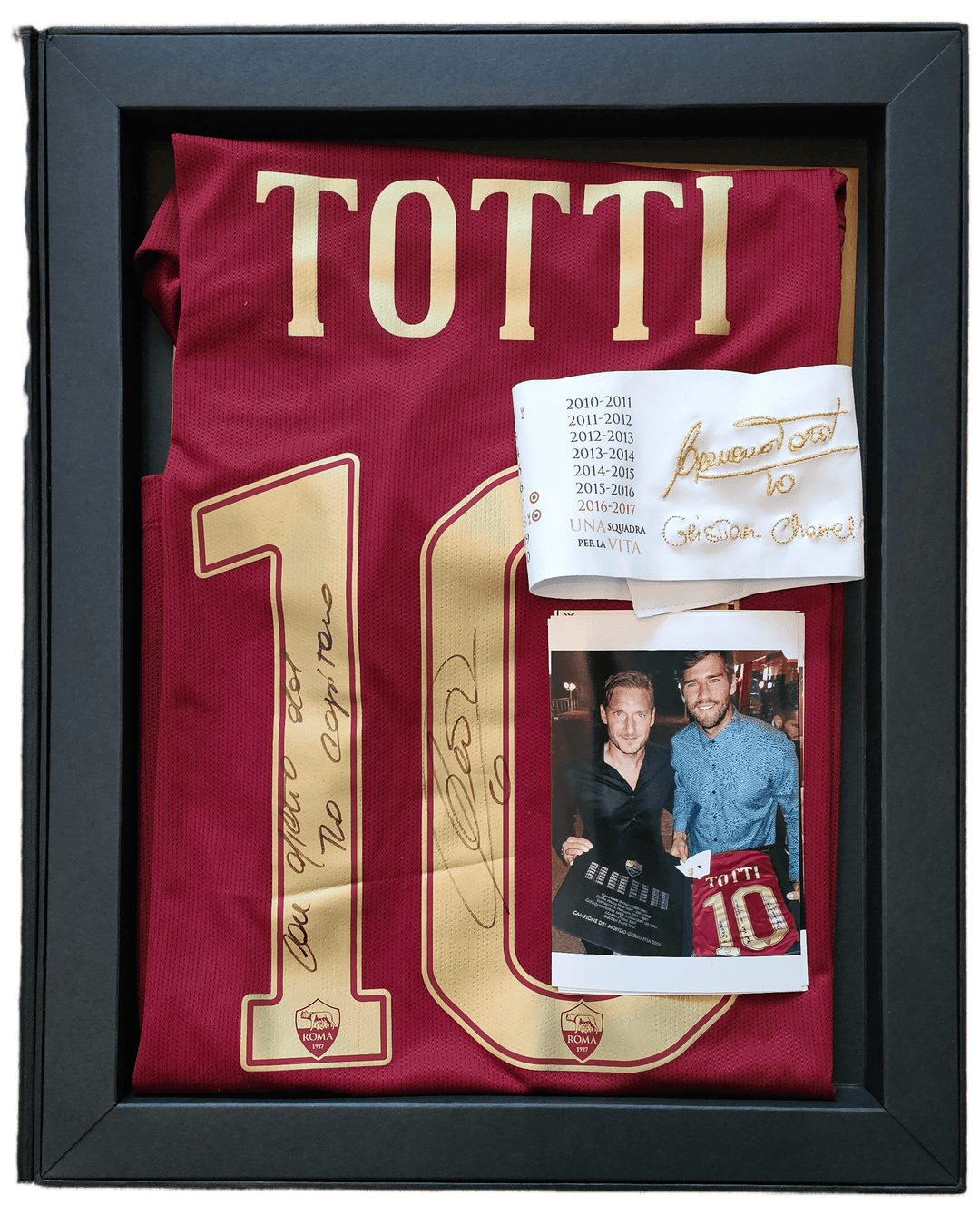 Francesco Totti 10 Roma - Player Issued Shirt | Extremely Rare Farewell Dinner Box - Walkouts