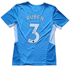 Rúben Dias 3 Manchester City 2021-2022 Home - Signed Soccer Shirt | Premier League Standout - Walkouts
