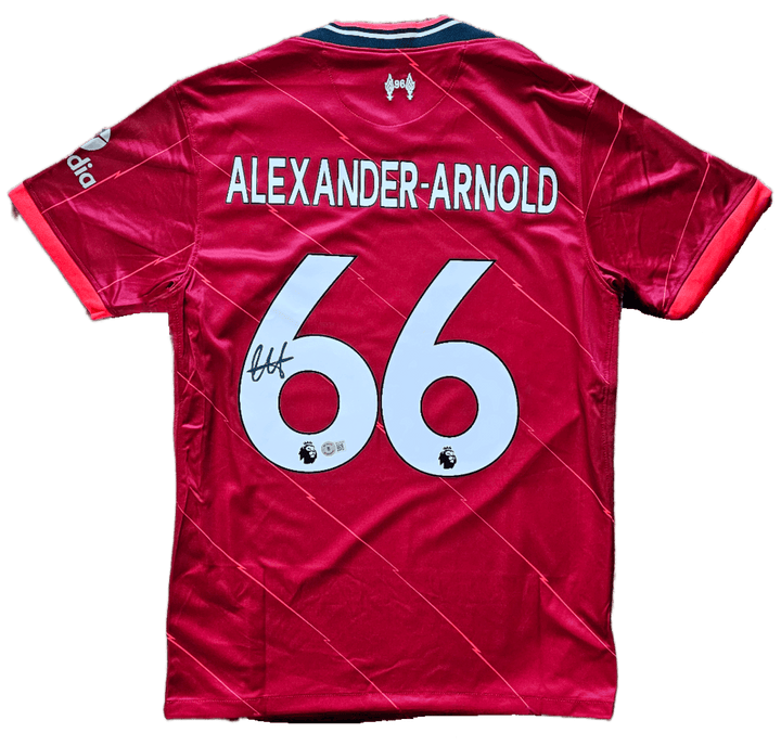 Trent Alexander-Arnold 66 Liverpool 2021-2022 Home - Signed Soccer Shirt | Premier League Prodigy - Walkouts