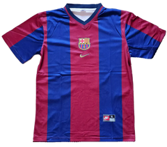 Patrick Kluivert 19 Barcelona 1998-1999 Home - Signed Soccer Shirt | Blaugrana - Walkouts