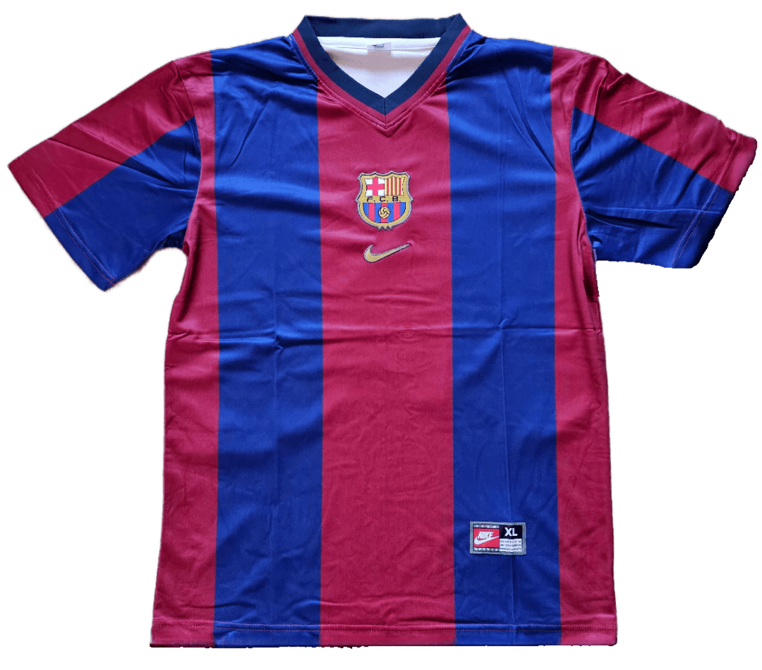 Patrick Kluivert 19 Barcelona 1998-1999 Home - Signed Soccer Shirt | Blaugrana - Walkouts