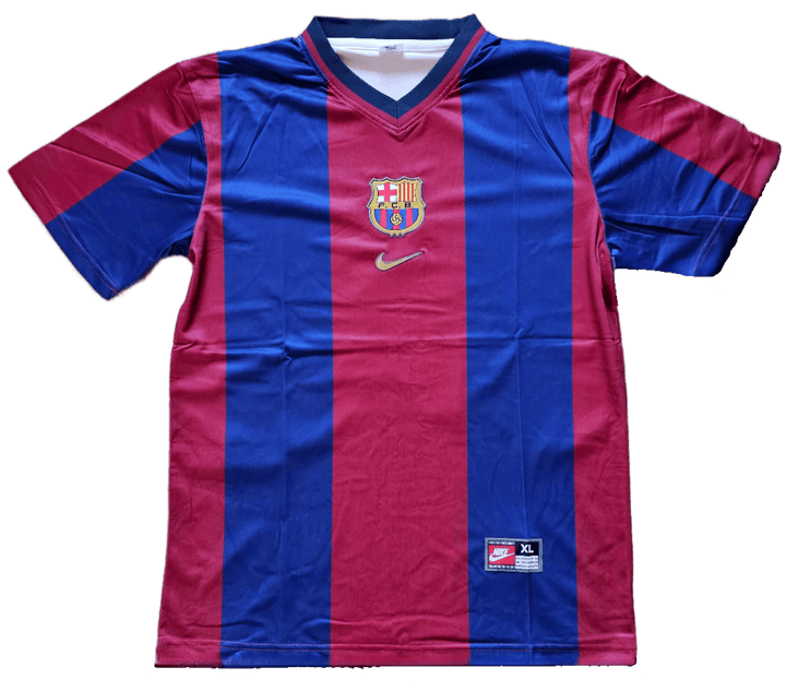 Patrick Kluivert 19 Barcelona 1998-1999 Home - Signed Soccer Shirt | Blaugrana - Walkouts