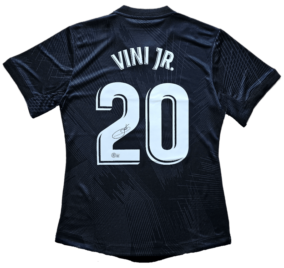 Vinicius Jr 20 Real Madrid Y-3 120th Anniversary - Signed Soccer Shirt | Collector's Edition - Walkouts