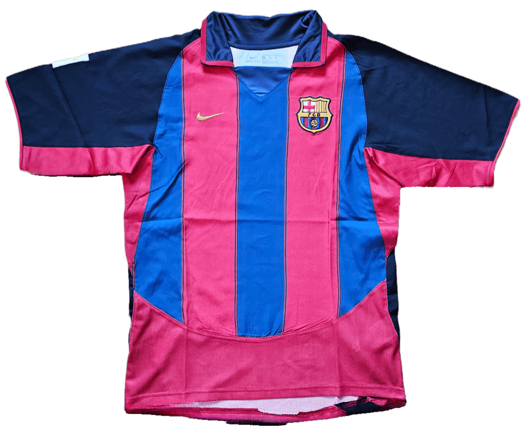 Ronaldinho 10 Barcelona 2003-2004 Home - Signed Soccer Shirt | Samba Magic Unleashed - Walkouts