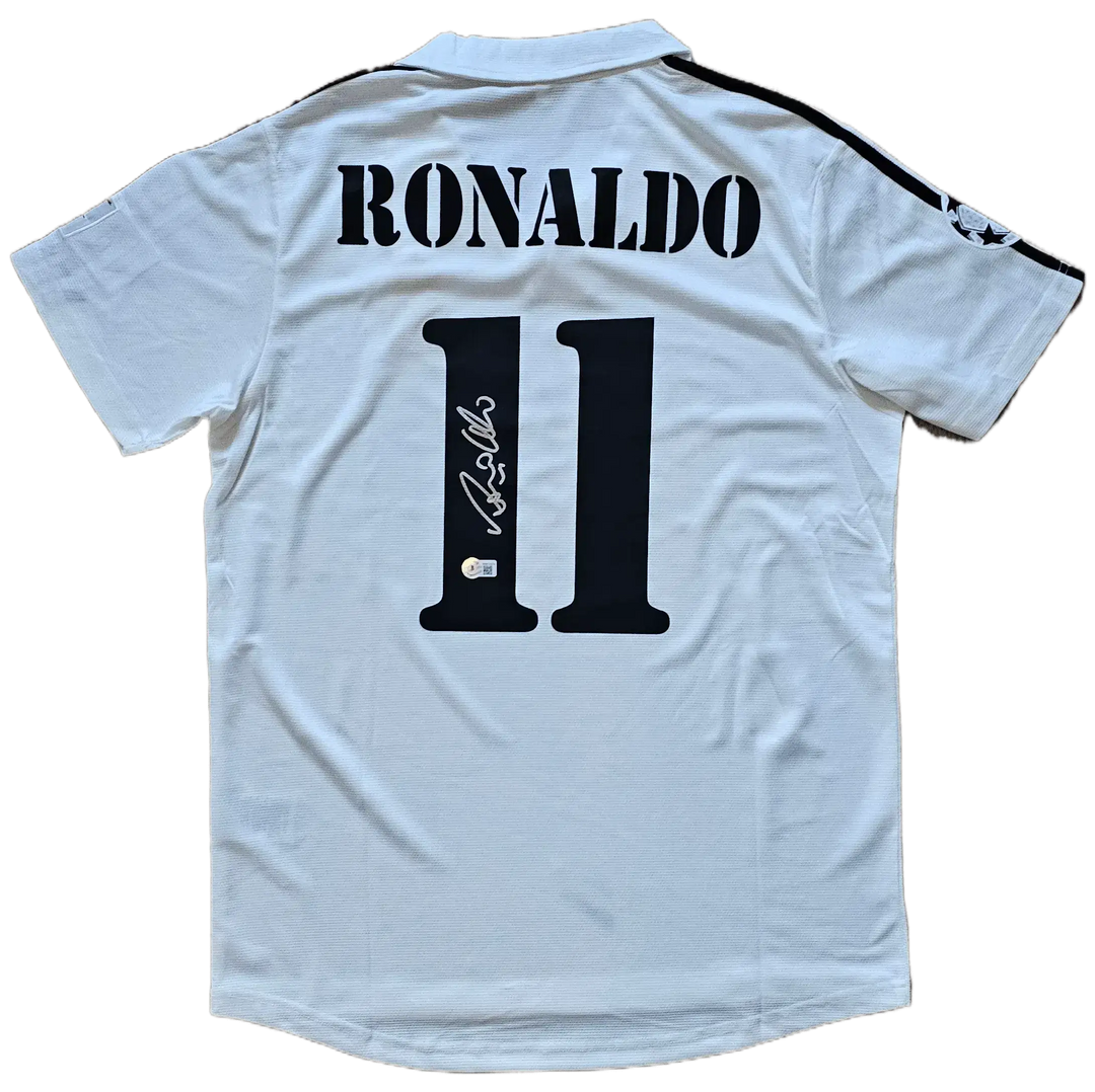 Ronaldo Lima 11 Real Madrid 2002-2003 Home - Signed Soccer Shirt | Galáctico Brilliance Preserved - Walkouts