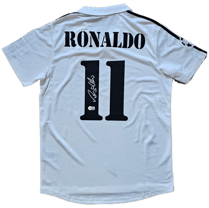 Ronaldo Lima 11 Real Madrid 2002-2003 Home - Signed Soccer Shirt | Galáctico Brilliance Preserved - Walkouts