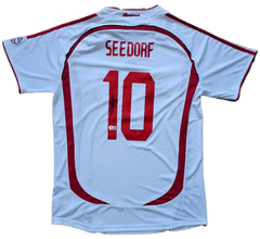 Clarence Seedorf 10 AC Milan 2006-2007 Home - Signed Soccer Shirt | Champions League Triumph - Walkouts