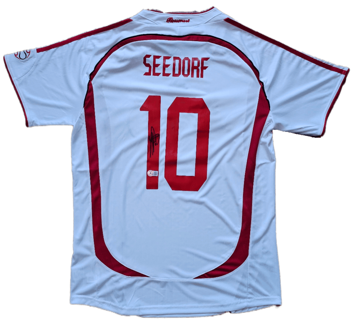 Clarence Seedorf 10 AC Milan 2006-2007 Home - Signed Soccer Shirt | Champions League Triumph - Walkouts