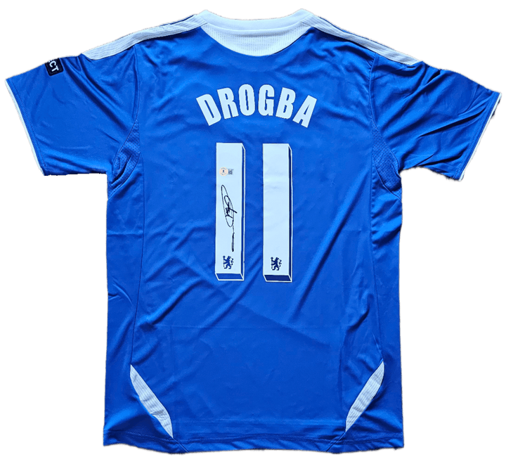 Didier Drogba 11 Chelsea 2011-2012 Home - Signed Soccer Shirt | Historic Champions League Final - Walkouts