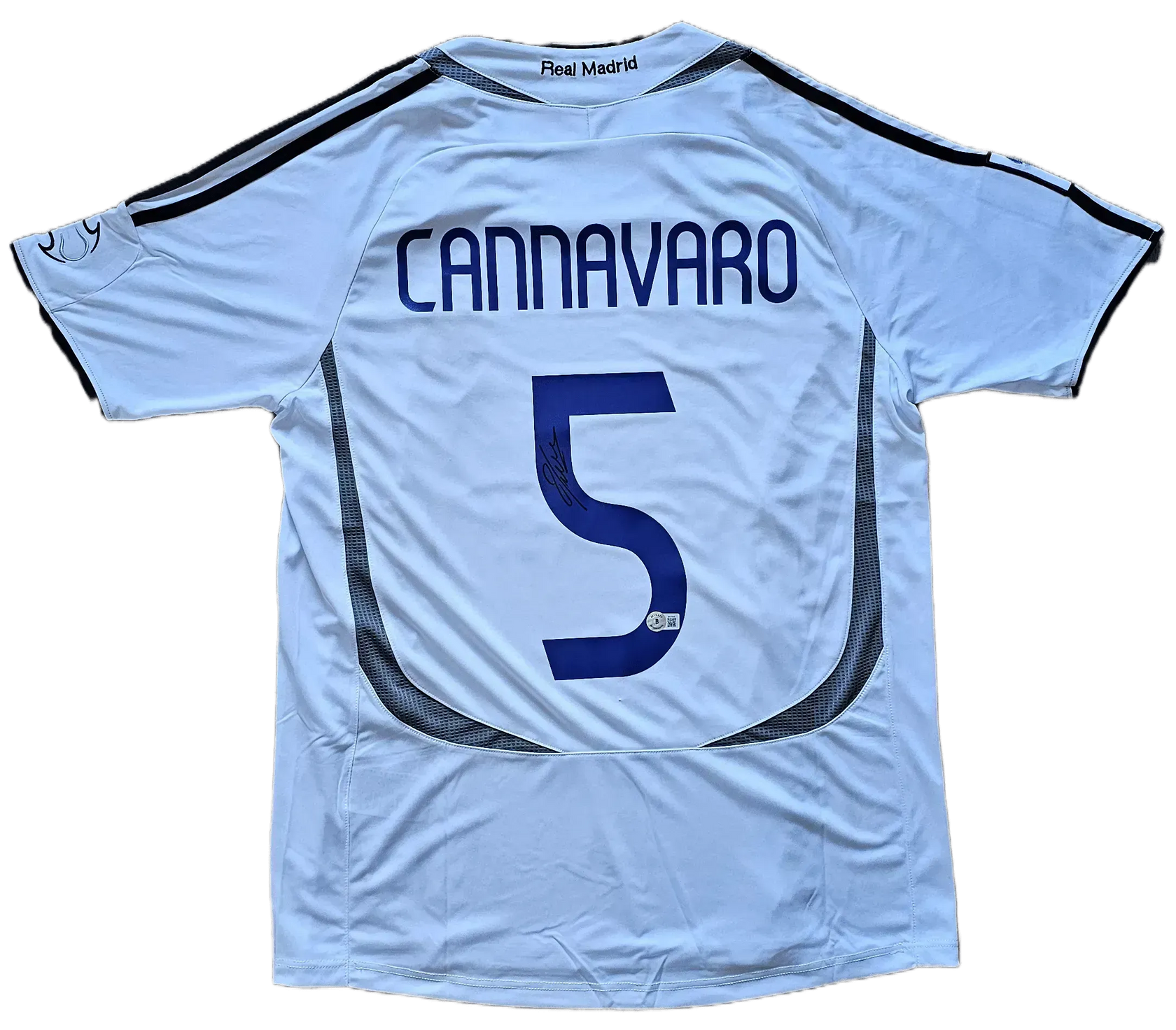 Fabio Cannavaro 5 Real Madrid 2006-2007 Home - Signed Soccer Shirt | Defensive Maestro - Walkouts