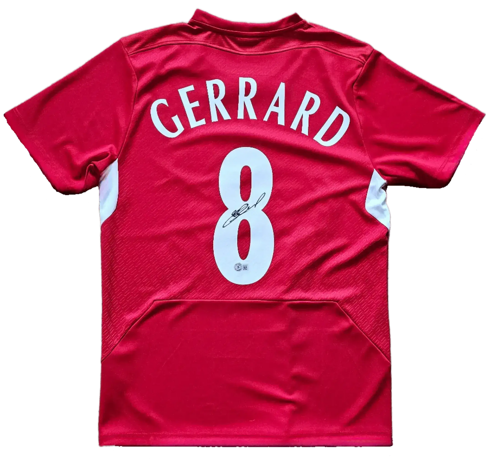 Steven Gerrard 8 Liverpool 2004-2005 Home - Signed Soccer Shirt | Istanbul Night Legend - Walkouts