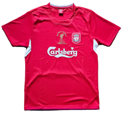 Steven Gerrard 8 Liverpool 2004-2005 Home - Signed Soccer Shirt | Istanbul Night Legend - Walkouts
