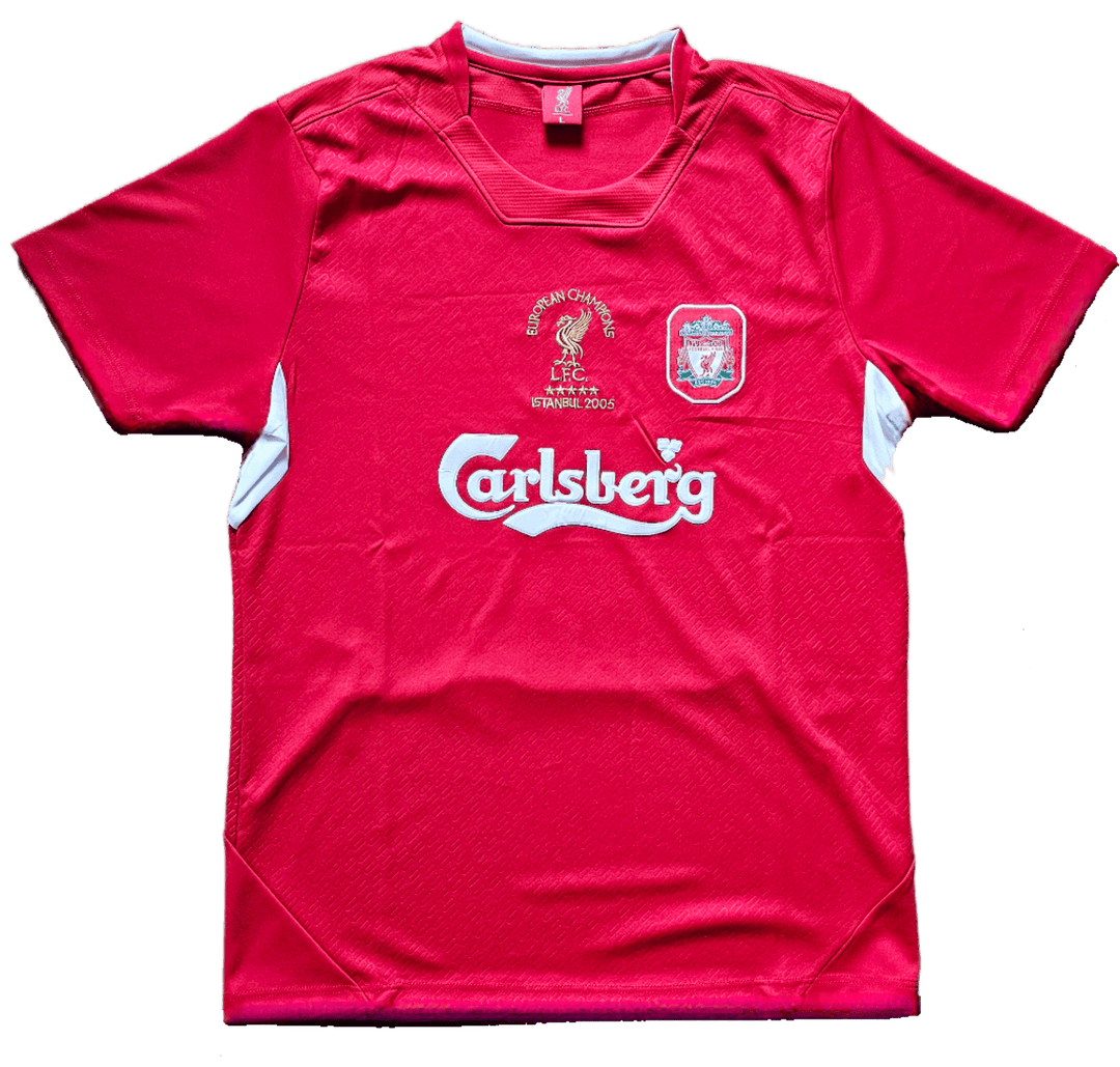 Steven Gerrard 8 Liverpool 2004-2005 Home - Signed Soccer Shirt | Istanbul Night Legend - Walkouts